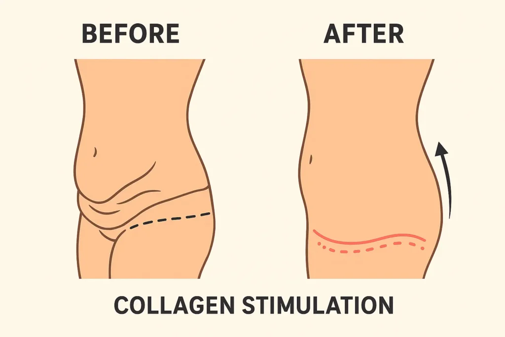 Before and after results for sagging skin after weight loss injections Almondsbury