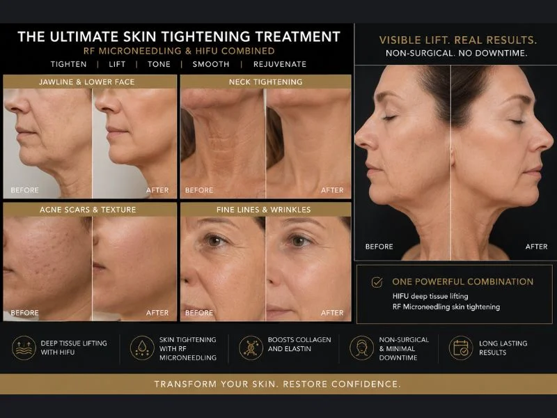Results of combined treatment for the ultimate skin tightening treatment Almondsbury