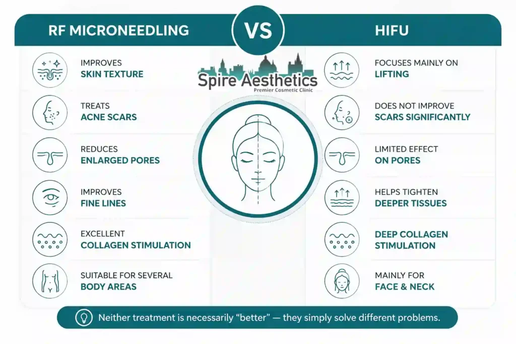 RF Microneedling vs HIFU: Which Treatment Gives Better Results Almondsbury?